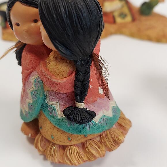 Vtg Friends Of The Feather Figurines Enesco Lot Beauty Hug Love For Many Moons - Picture 4 of 16